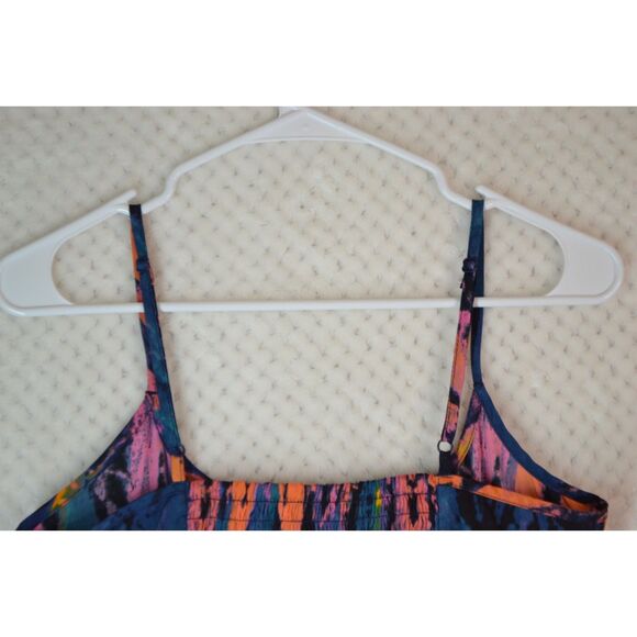 Hurley Hazel Women's Medium Blue Spaghetti Strap Skater Dress - Picture 11 of 13